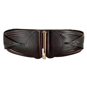 6744 Stretchy Wide Elastic Belt Braided Woven Elastic Vintage Full Grain